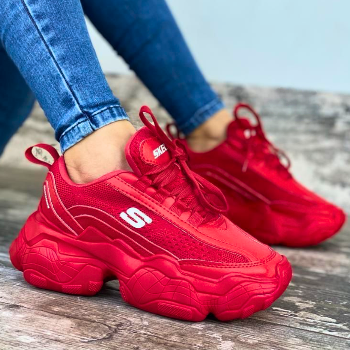 tenis skechers original para mujer color rojo Comprar tienda onlineshoppingcenterg Colombia centro de compras en linea